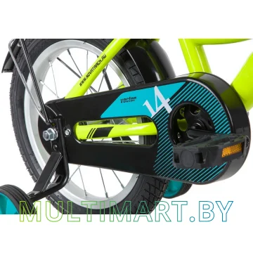 Детский велосипед Novatrack Vector 143VECTOR.GN20 (салатовый/черный, 2020) картинка 5